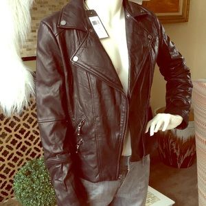 BCBG lambskin supersoft leather jacket NEW